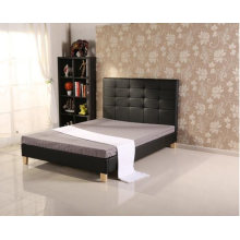 Wholesale Home Furniture Leather Bedroom Bed with High Quality